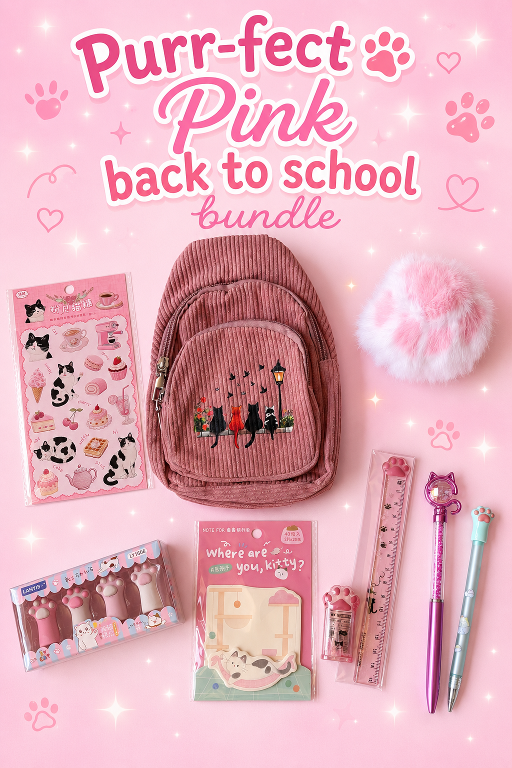 Pink Back to School Bundle