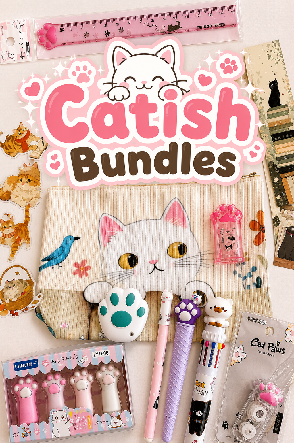 CATish Bundle 10 Stationery Items