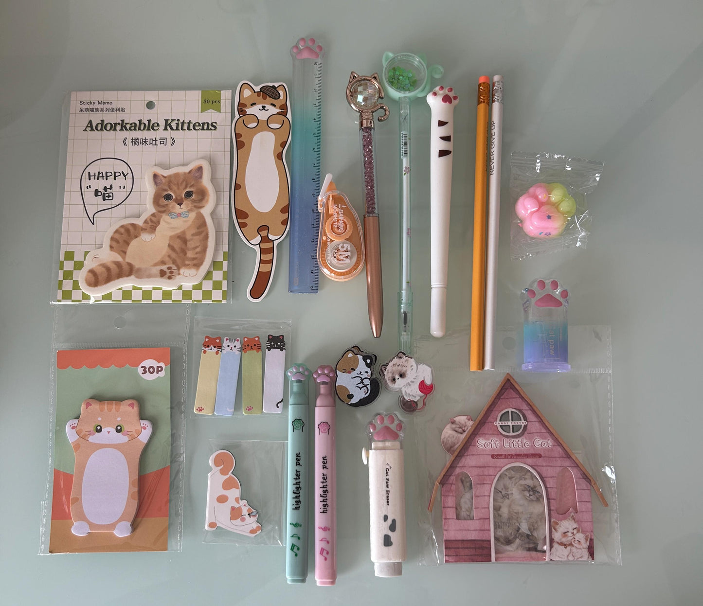 Kitty Desk Deluxe Cat Lover Stationery Box I 20+ Item Journaling & Study Kit