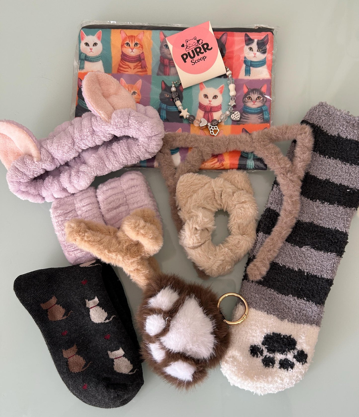 Cozy Kitty Deluxe Gift Box – Cat Lover Self-Care Spa Set