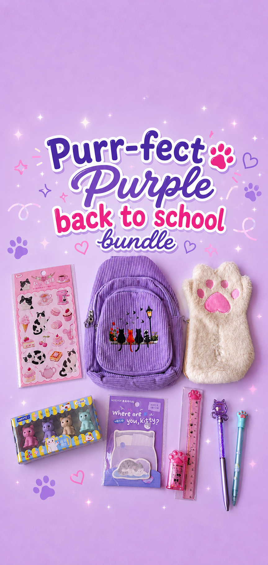 Purple Back to School Bundle