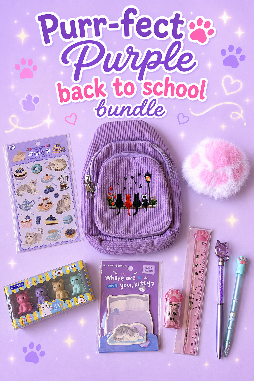 Purple Back to School Bundle