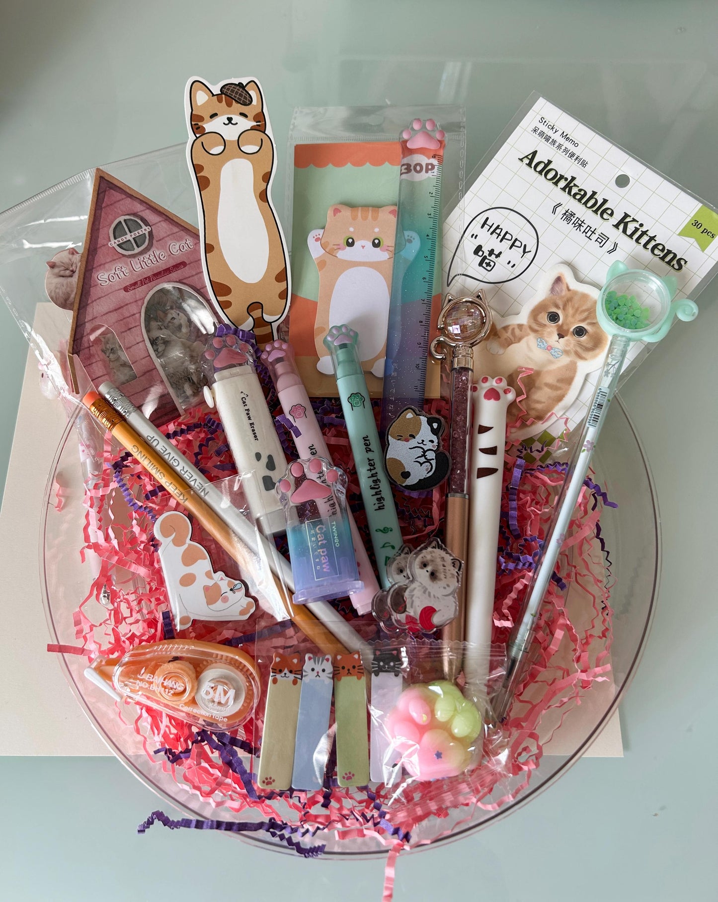 Kitty Desk Deluxe Cat Lover Stationery Box I 20+ Item Journaling & Study Kit